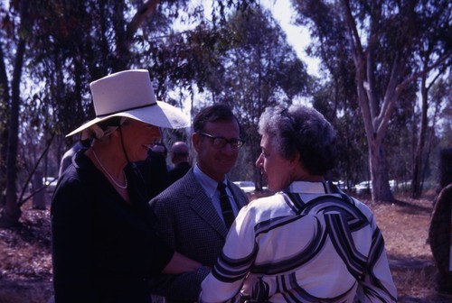 Judith and Walter Munk at groundbreaking for International Center