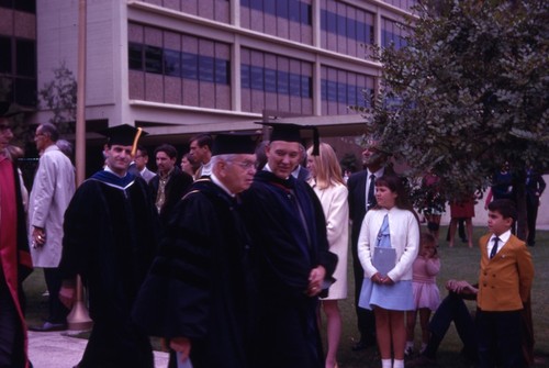Harold Urey and other faculty in academic procession