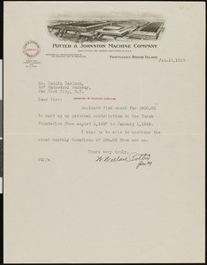 W. Wallace Pottle, letter, 1929-01-18, to Hamlin Garland