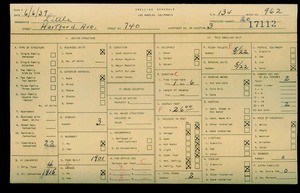 WPA household census for 740 HARTFORD AVENUE, Los Angeles