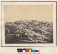 San Francisco [panorama from Russian Hill] No. 3 [View north toward Marin headlands. Octagonal house in left foreground.]
