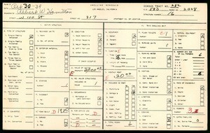 WPA household census for 317 WEST 110TH STREET, Los Angeles County