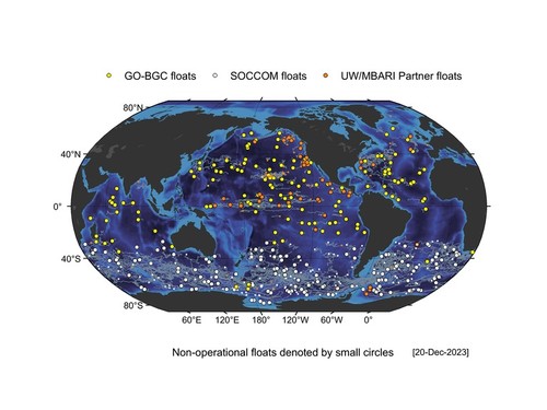 SOCCOM and GO-BGC float data - Snapshot 2023-12-20