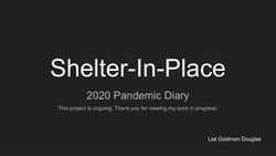 Shelter-in-place diary