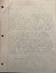 Will Howell’s letter