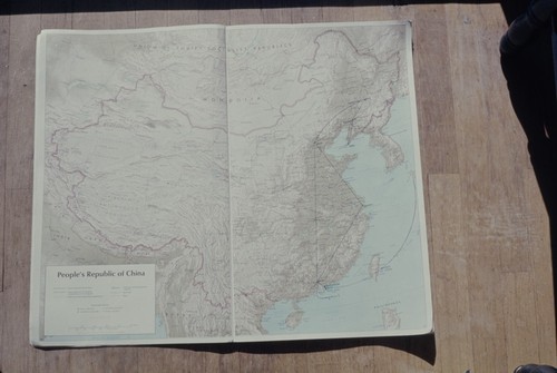 Map of China with 1973 Guardian Tour route