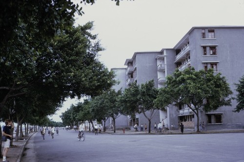 Urban residential neighborhood