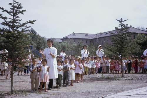 Daycare center visit, children and teachers welcoming visitors (3 of 3)