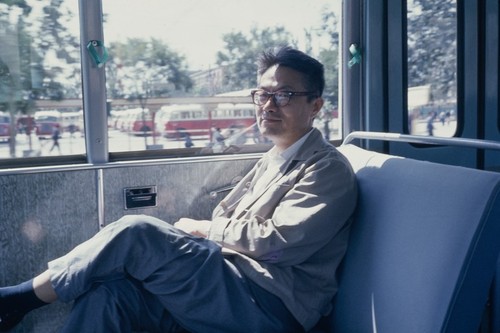 Man on the bus in Beijing