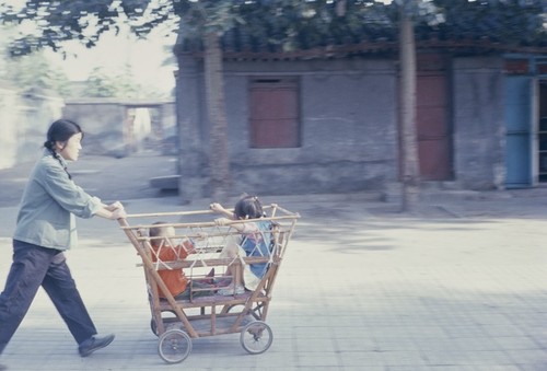 Woman and children