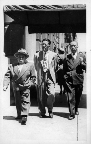 Members of the Chinese American Citizens Alliance (Y. C. Hong, Henry Lowe, and Walter U. Lum)