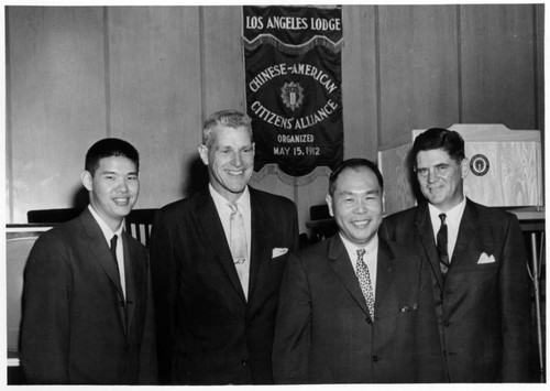 Los Angeles City Attorney Roger Arnebergh at a Chinese American Citizens Alliance meeting
