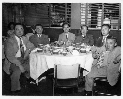 Y. C. Hong and members of the Chinese American Citizens Alliance