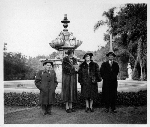 Y. C. Hong and others at the Huntington Library