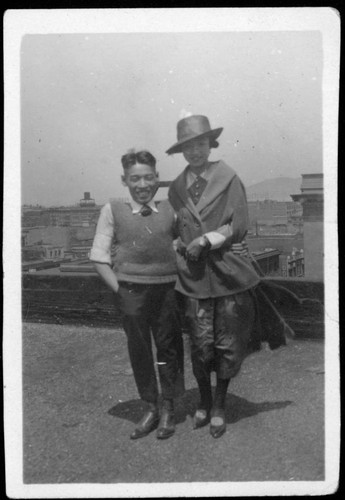 Y. C. Hong and unidentified Chinese American woman