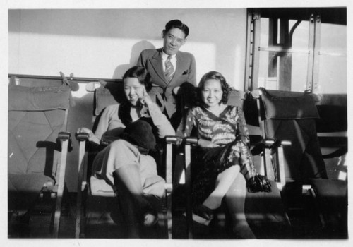 Y. C. Hong, Mabel Hong, and unidentified woman