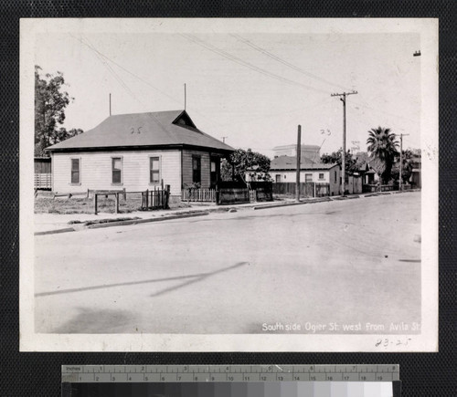 South side Ogier St. west from Avila St