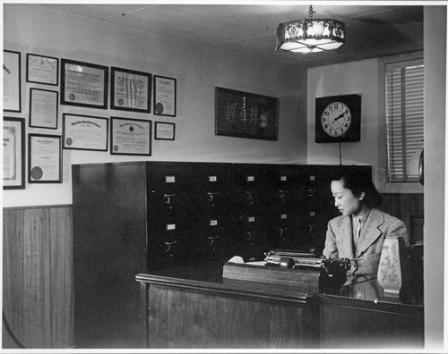 Secretary in Y. C. Hong's office