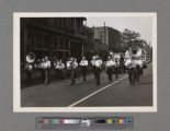 Funeral service for Peter SooHoo, band in the funeral procession