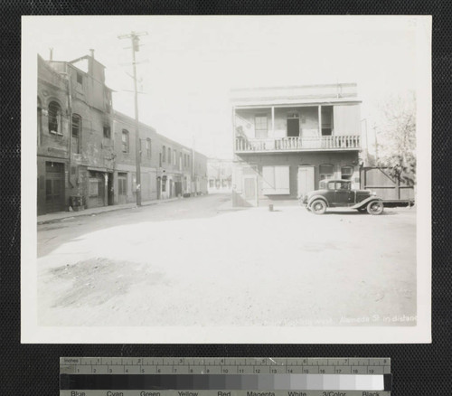 Apalabassa St. taken from # 317 looking west. Alameda St. in distance