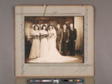 Lugo family papers, box 8, folder 4, Photographs--Tillie Hernandez and George Mendibles wedding portrait, 1943 January 23