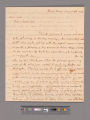 Letter from Frances Bassett Washington, Mount Vernon, to George Washington