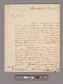 Letter from George Washington, Philadelphia, to Reverend Clement Cruttwell