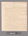 Letter from George Washington, Fredericksburg, to Tobias Lear