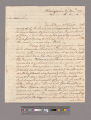 Letter from George Washington, Philadelphia, to Tobias Lear