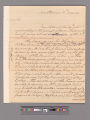 Letter from George Washington, Mount Vernon, to Tobias Lear