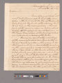 Letter from George Washington, Philadelphia, to Tobias Lear