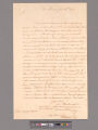 Letter from George Washington, Fort Loudoun, to John Stanwix