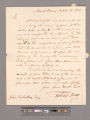 Letter from Tobias Lear, Mount Vernon, to John Nicholson