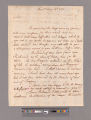 Letter from Baron de Kalb, Philadelphia, to George Washington