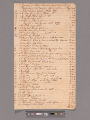 Inventory of house furnishings bought by Washington at Colonel Fairfax sale, Belvoir