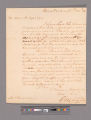 Letter from George Washington, Mount Vernon, to Colonel David Humphreys
