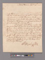 Letter from George Washington, Mount Vernon, to Jean-Baptiste de Ternant