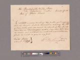 Notification by George Washington to Theodore Foster