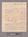 Letter from George Washington, Philadelphia, to Colonel Israel Shreve