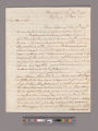 Letter from George Washington, Philadelphia, to Tobias Lear