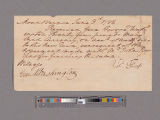 Receipt from Richard Sharp, Mount Vernon