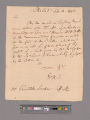 Letter from George Washington, Philadelphia, to Christopher Cowper