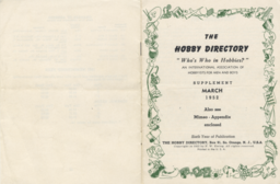 Hobby Directory, March 1952