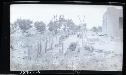 Pise de Terre (Rammed earth) House, Mr. J.C. Meyers, Costa Mesa (d)