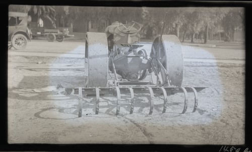 Cultivator attached to Fordson, Covina