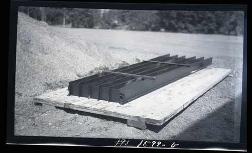 Steel Forms for Concrete Fence Posts, University Farm