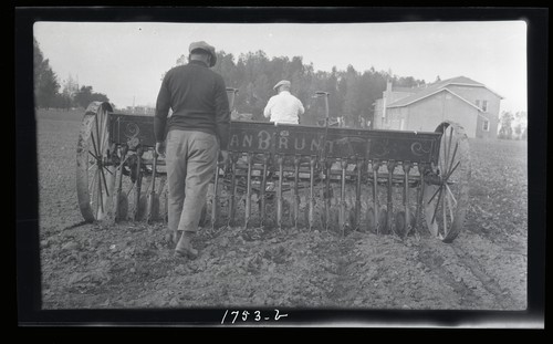 Grain Drill, Agricultural Engineering Lab field