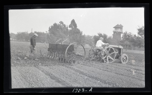Grain Drill, Agricultural Engineering Lab field