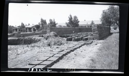 Adobe Brick Making, El Centro, Imperial Valley