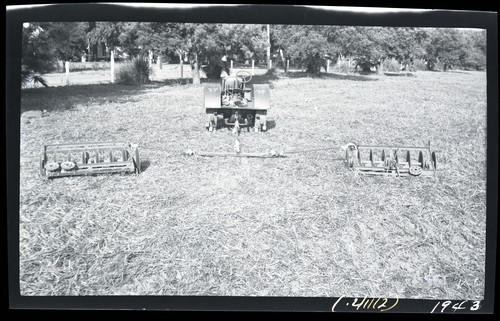Gang of Towner Disc Harrow, Davis, California (Stubble field)